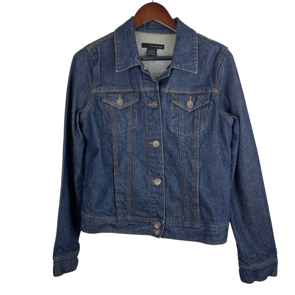 Calvin Klein | Dark Wash Denim Button Jean Jacket